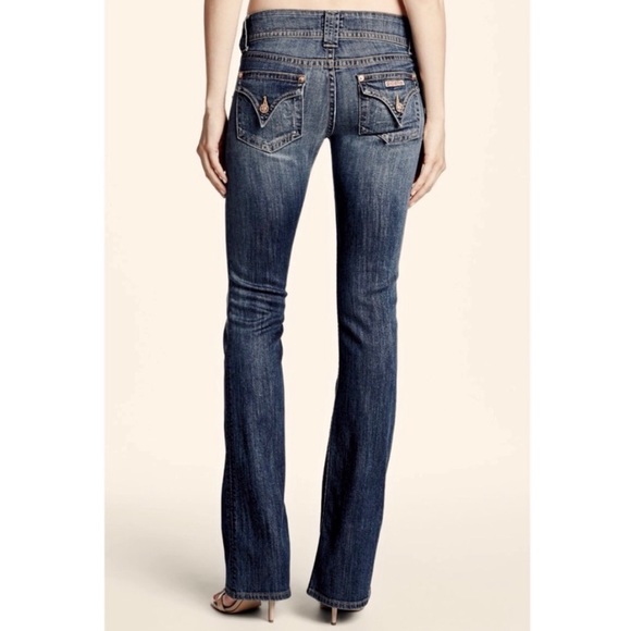 HUDSON Womens Faded & Distressed Bootcut Jeans - Picture 5 of 7